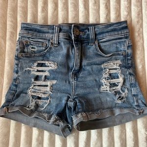 American eagle high rise shorties